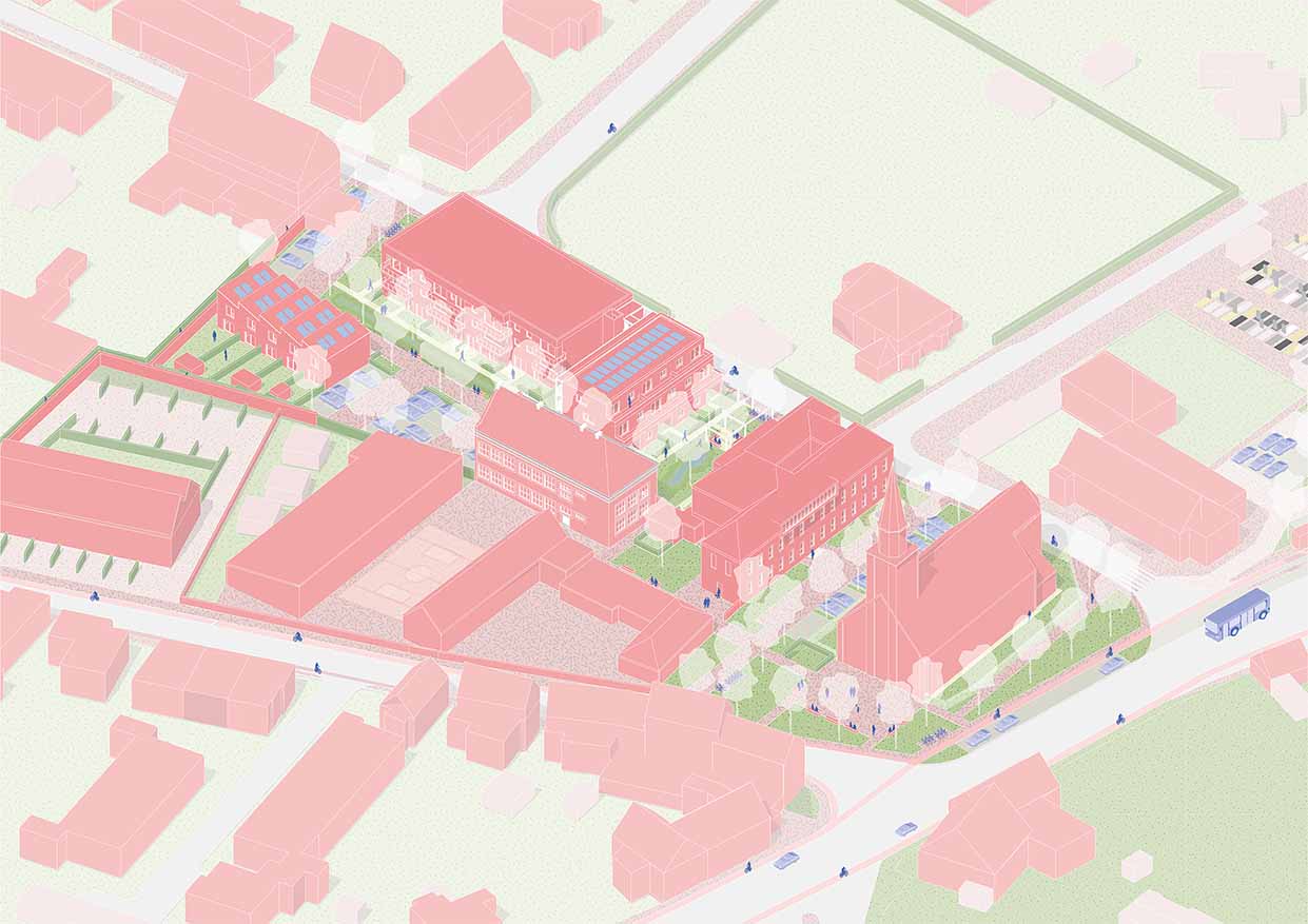 Een eigentijds woonproject in Burst